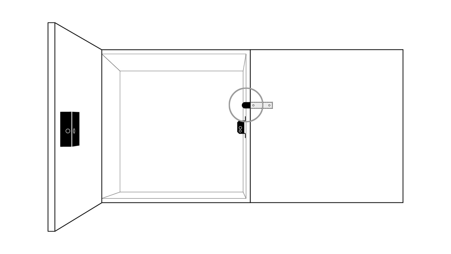 Lock Plate Double Door