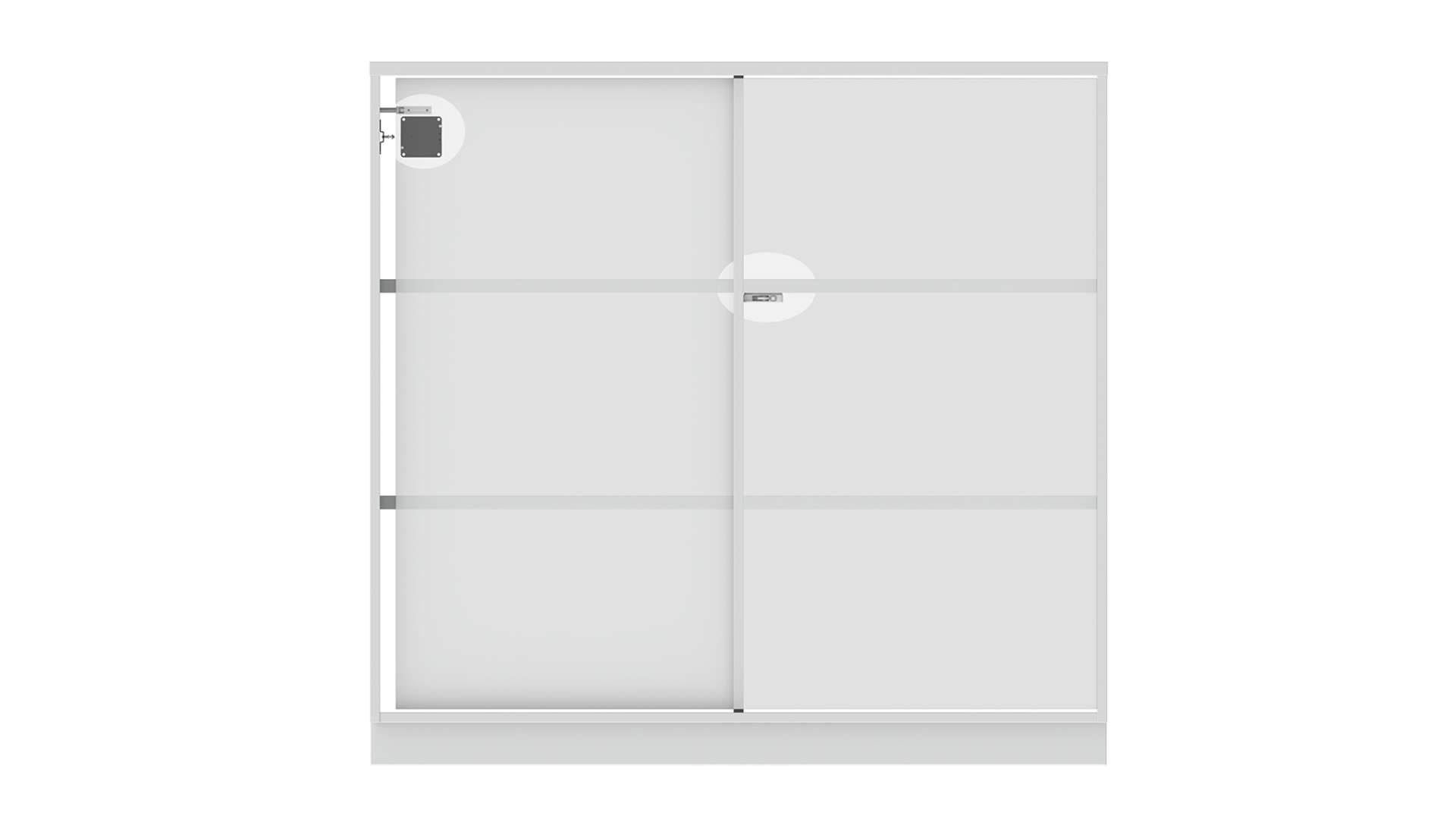 Lock plate B - Sliding door mechanism